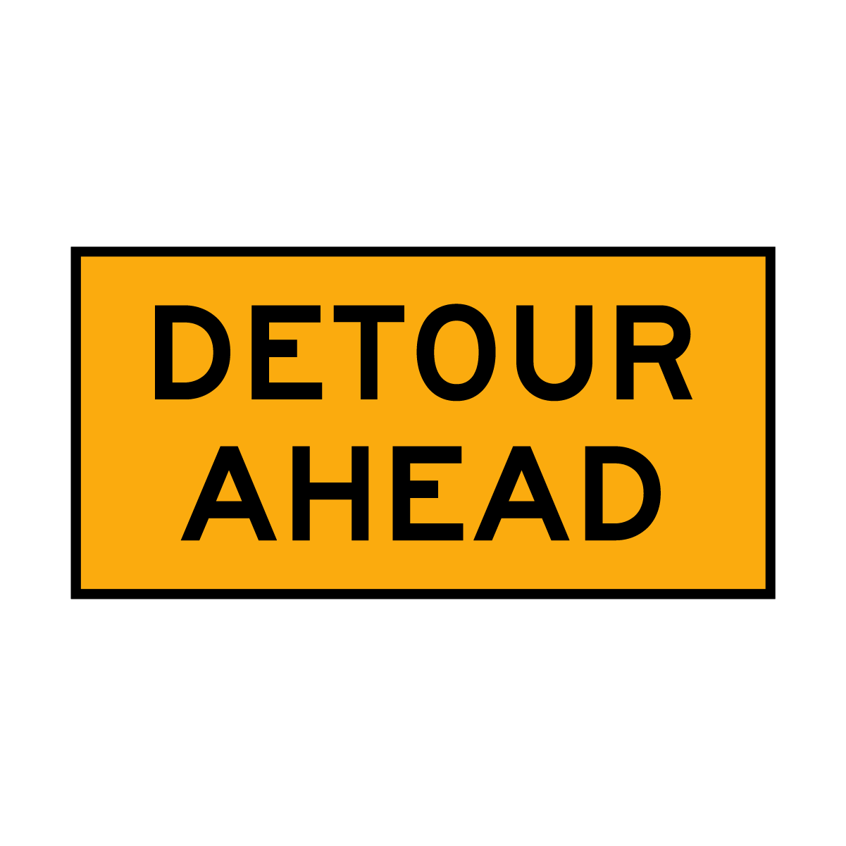 Detour Ahead Sign