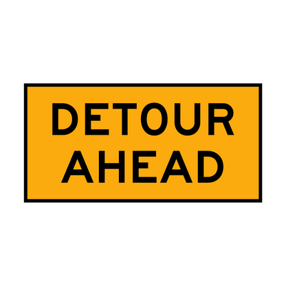 Detour Ahead Sign