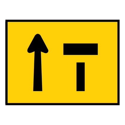 Warning: Right Lane Closed Sign