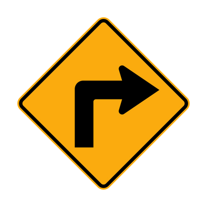 Warning: Arrow Sign