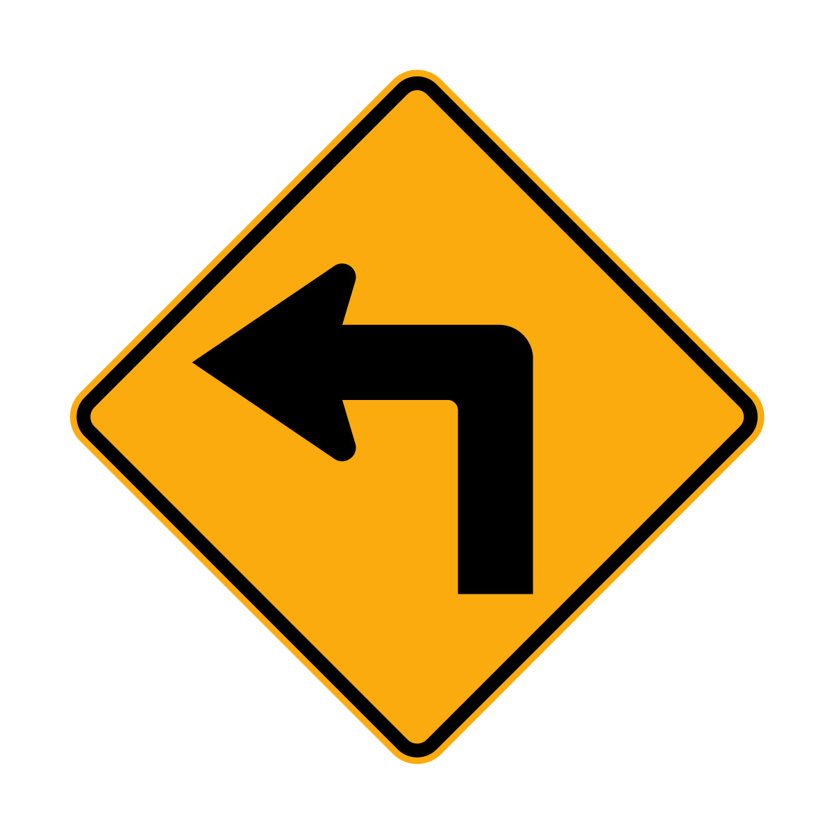 Warning: Arrow Sign