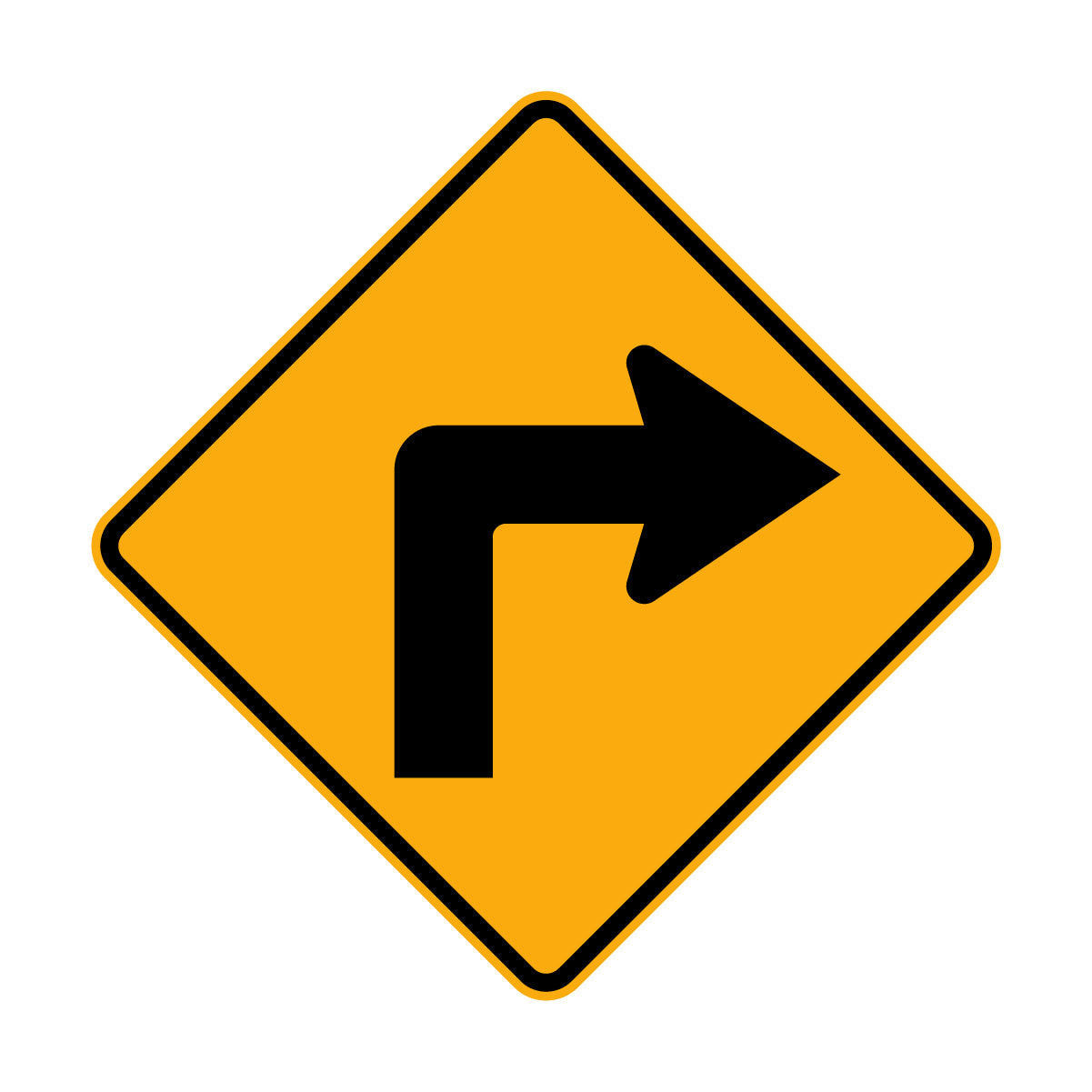 Warning: Arrow Sign
