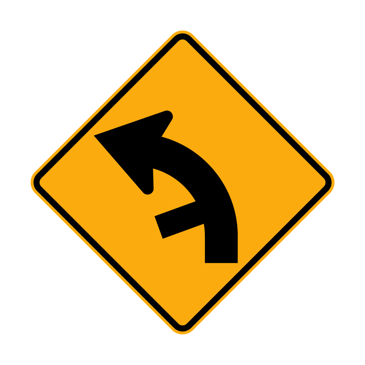 Warning: Junction On Curve Sign