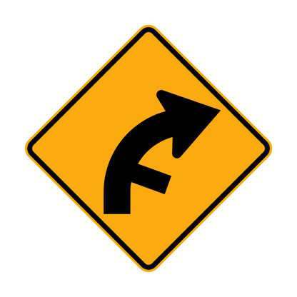 Warning: Junction On Curve Sign