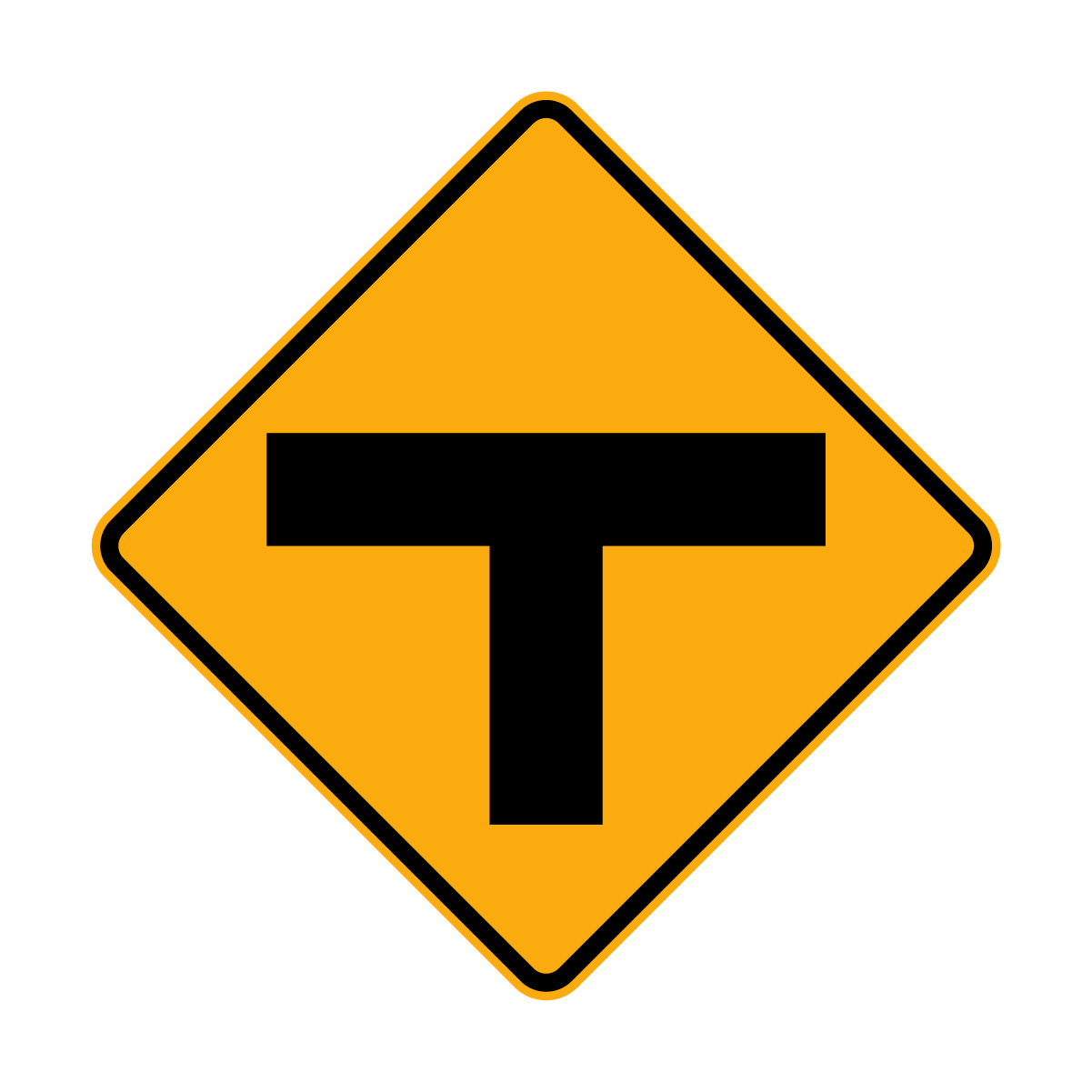 Warning: T Junction Sign