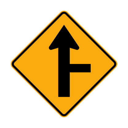 Warning: Side Road Intersection Sign