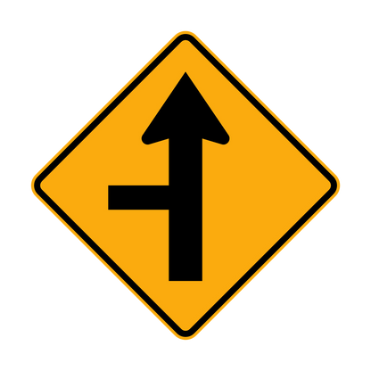 Warning: Side Road Intersection Sign