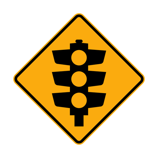 Warning: Traffic Lights Sign