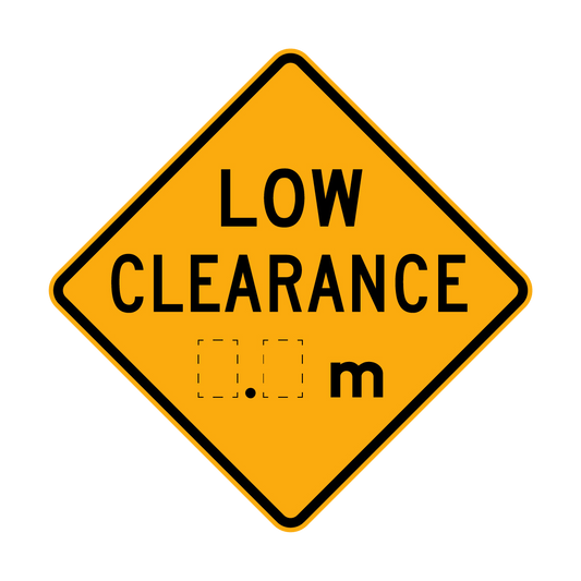 Warning: Low Clearance .M Sign
