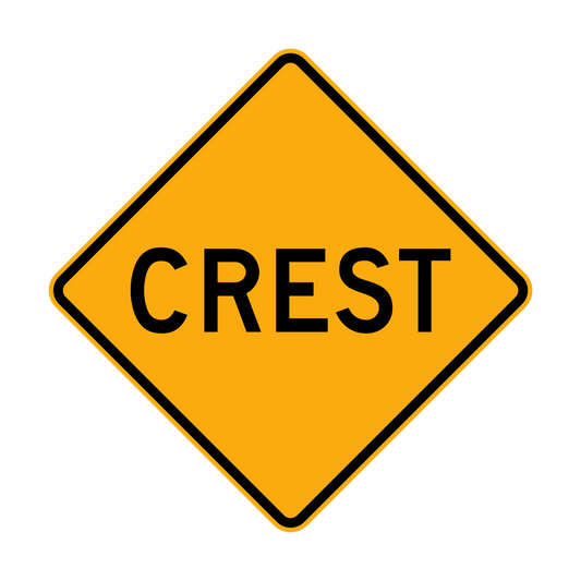 Warning: Crest Sign