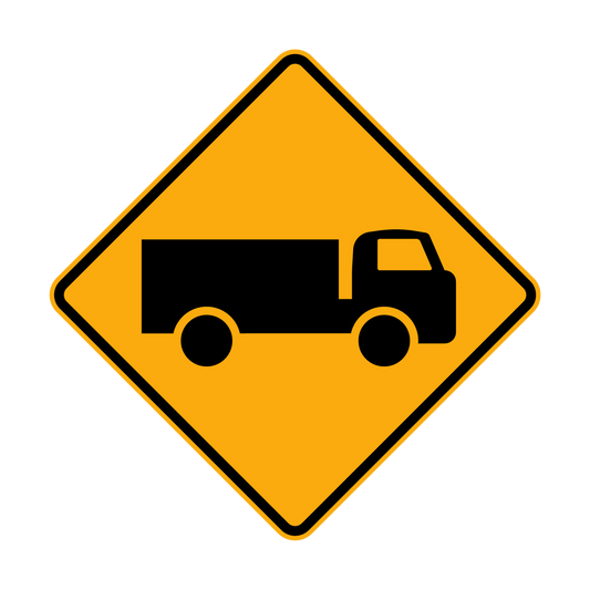 Warning: Trucks Sign