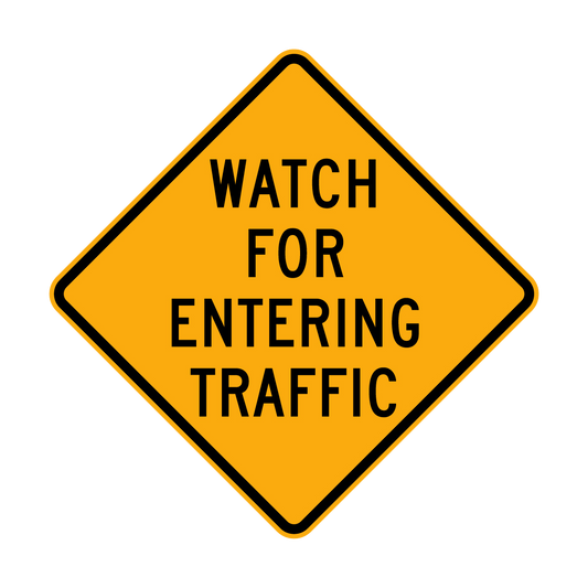 Warning: Entering Traffic Sign