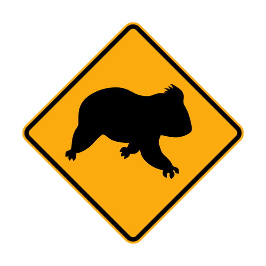 Warning: Koalas On Road Sign