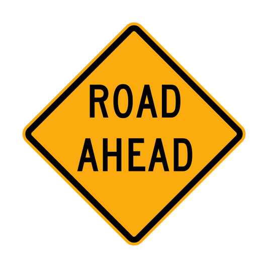 Warning: Road Ahead Sign