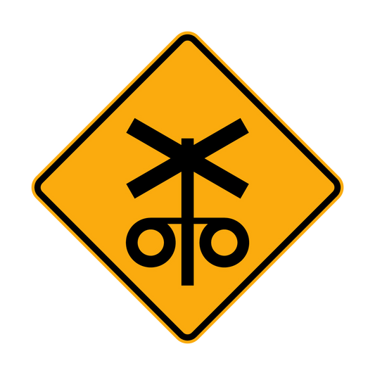 Warning: Railway Crossing Lights Sign