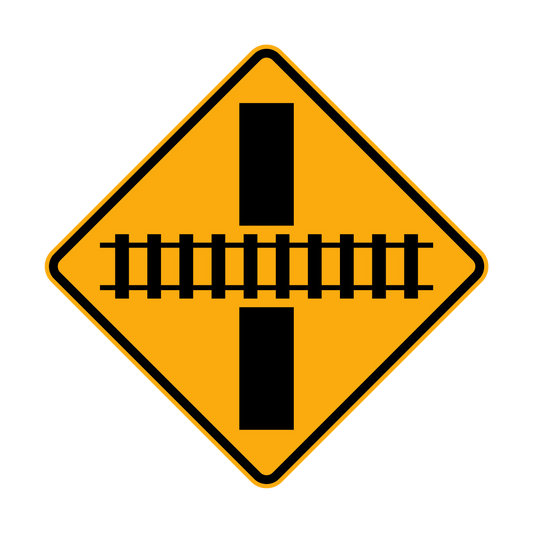 Warning: Railtrack Crossing Sign