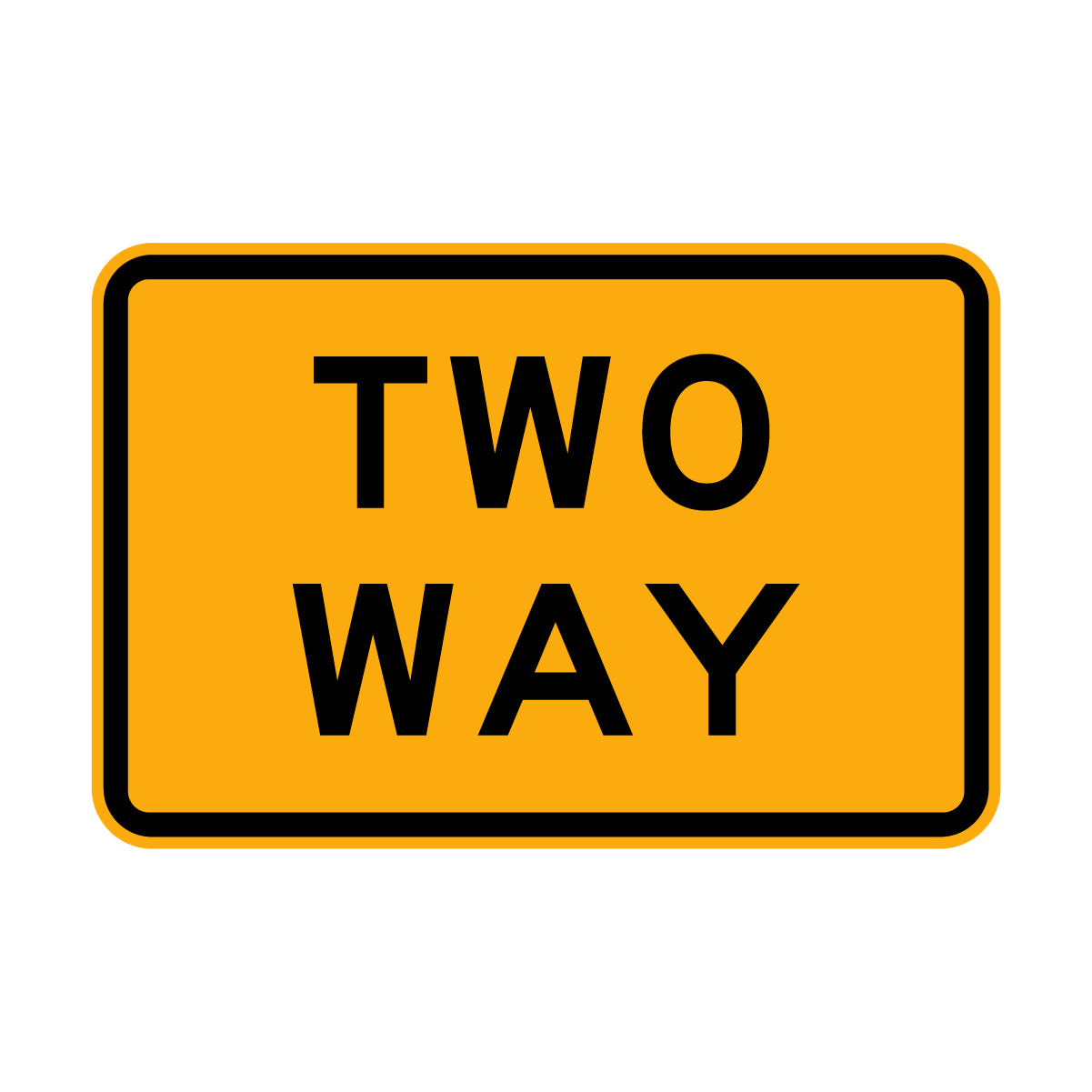 Warning: Two Way Road Sign