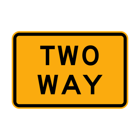 Warning: Two Way Road Sign