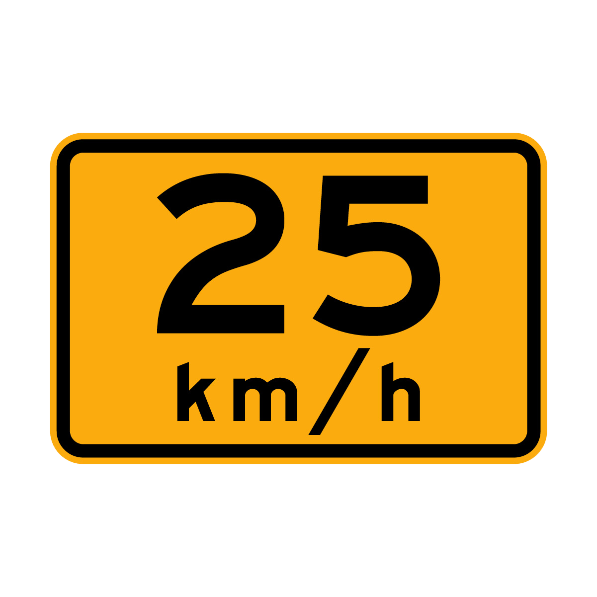 Warning: ...Km/H Sign