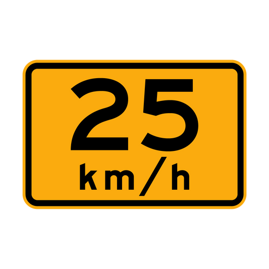 Warning: ...Km/H Sign