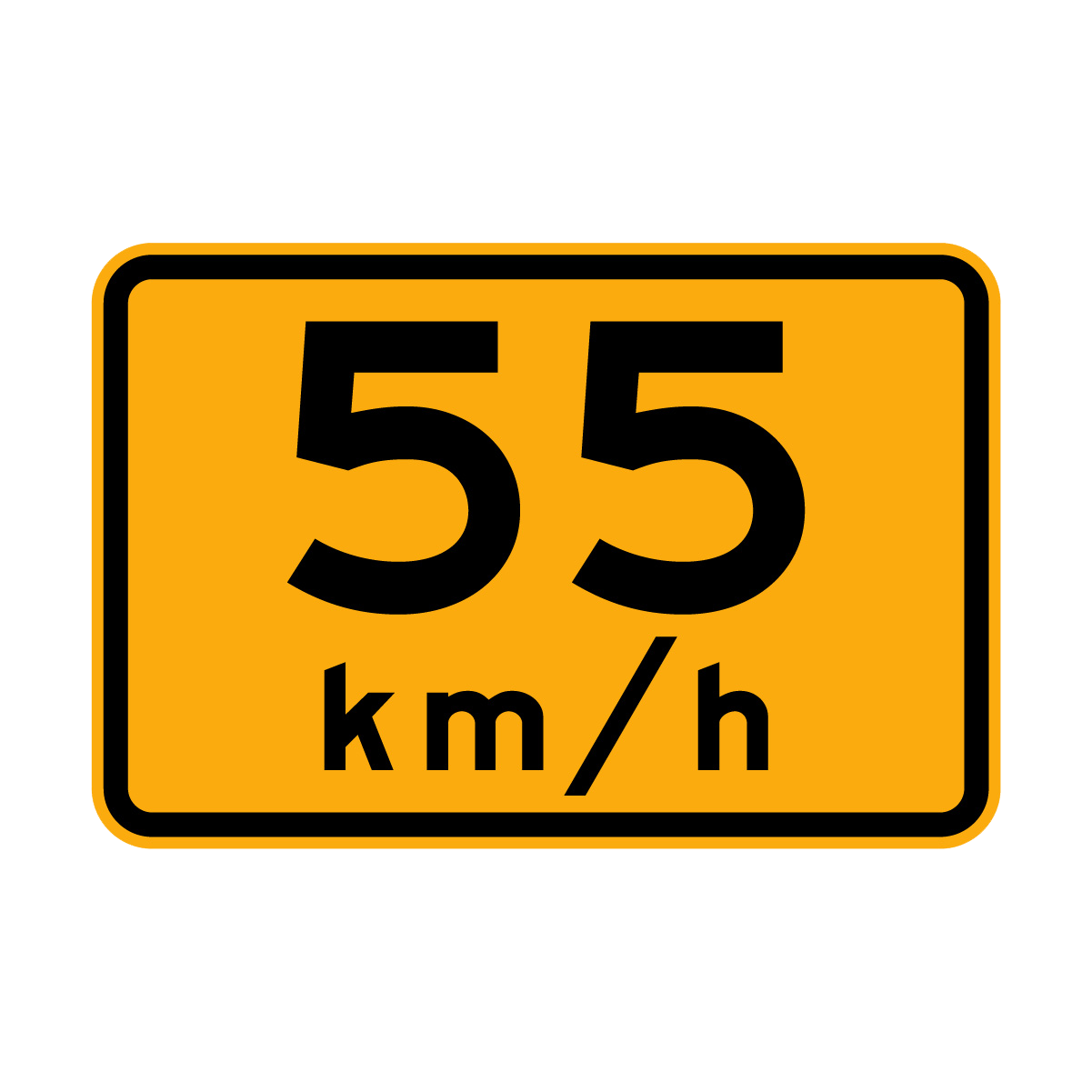 Warning: ...Km/H Sign