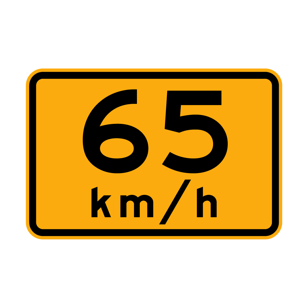 Warning: ...Km/H Sign