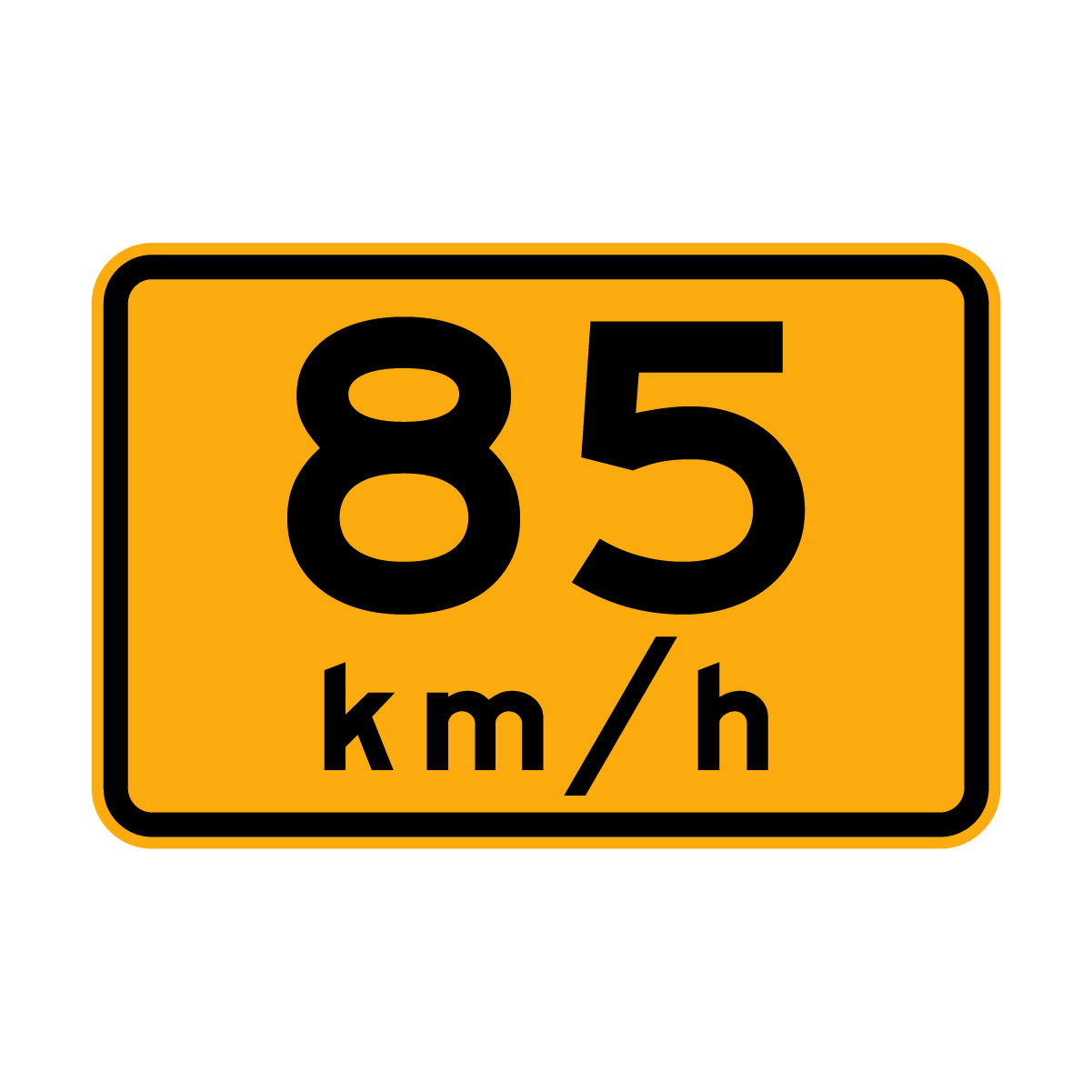 Warning: ...Km/H Sign