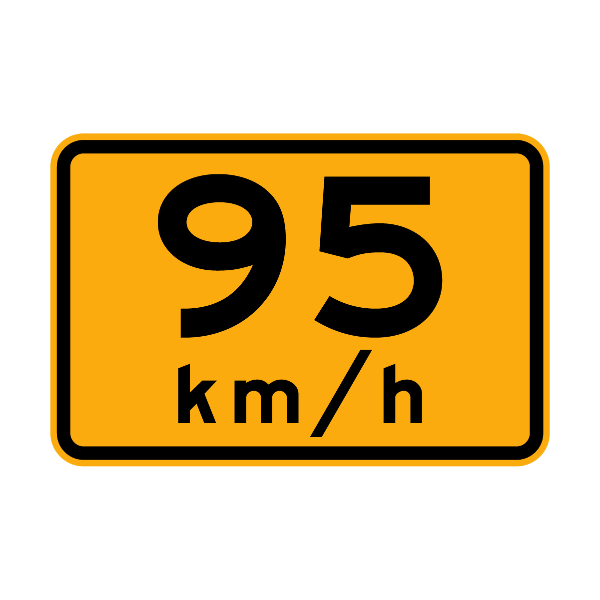 Warning: ...Km/H Sign