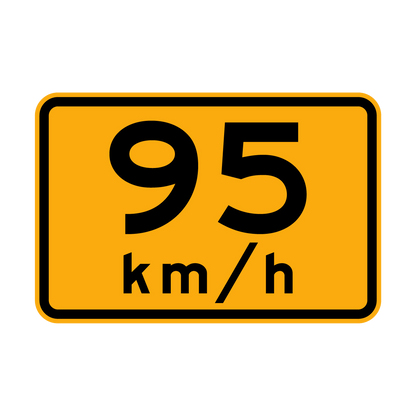 Warning: ...Km/H Sign