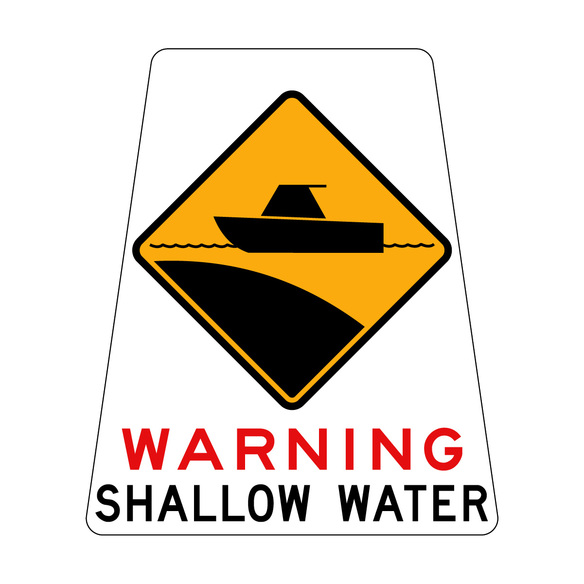 Warning Shallow Water (Symbol)