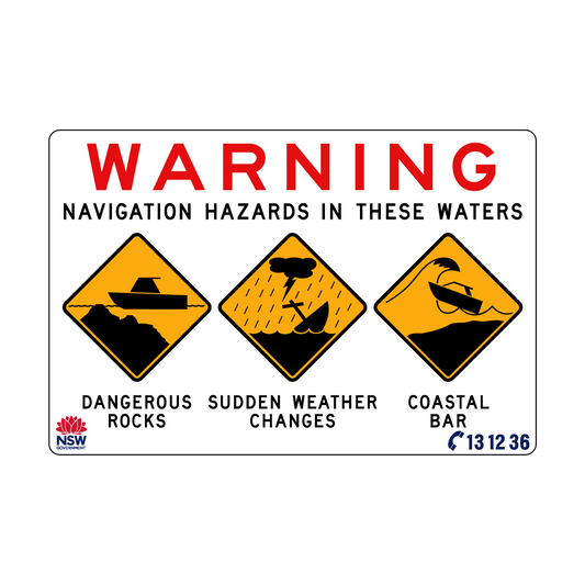 Warning Navigation Hazards In These Waters