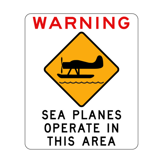 Warning Sea Planes Operate in this Area