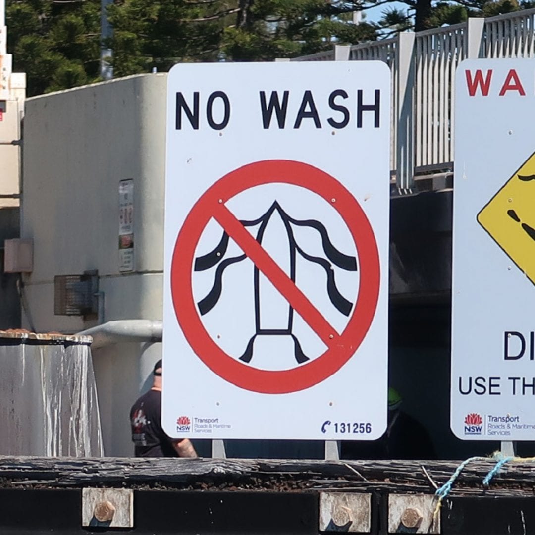 Minimise Wash Signs
