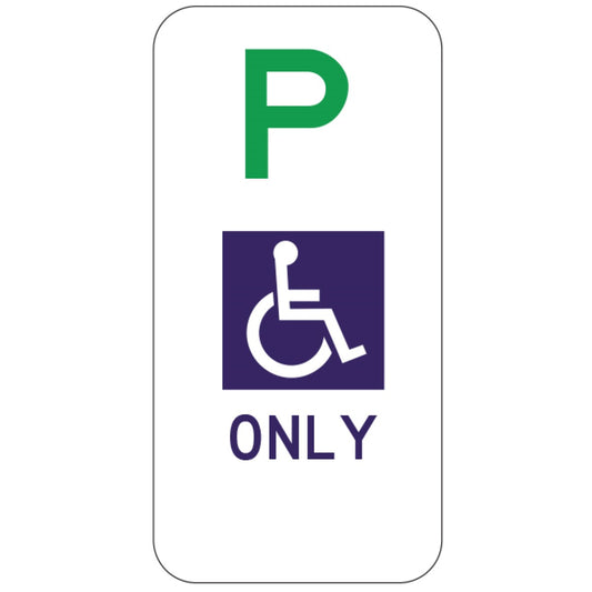 Disability Parking Only Sign