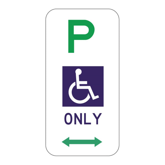 Disabled Parking Only Sign L&R