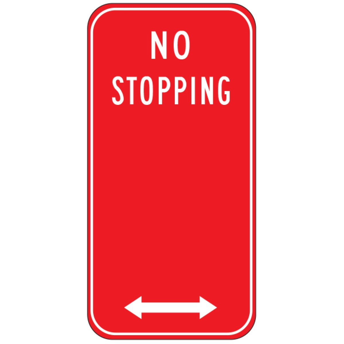 No Stopping Sign L R HIVIS no-stopping-sign-l-r-hivis