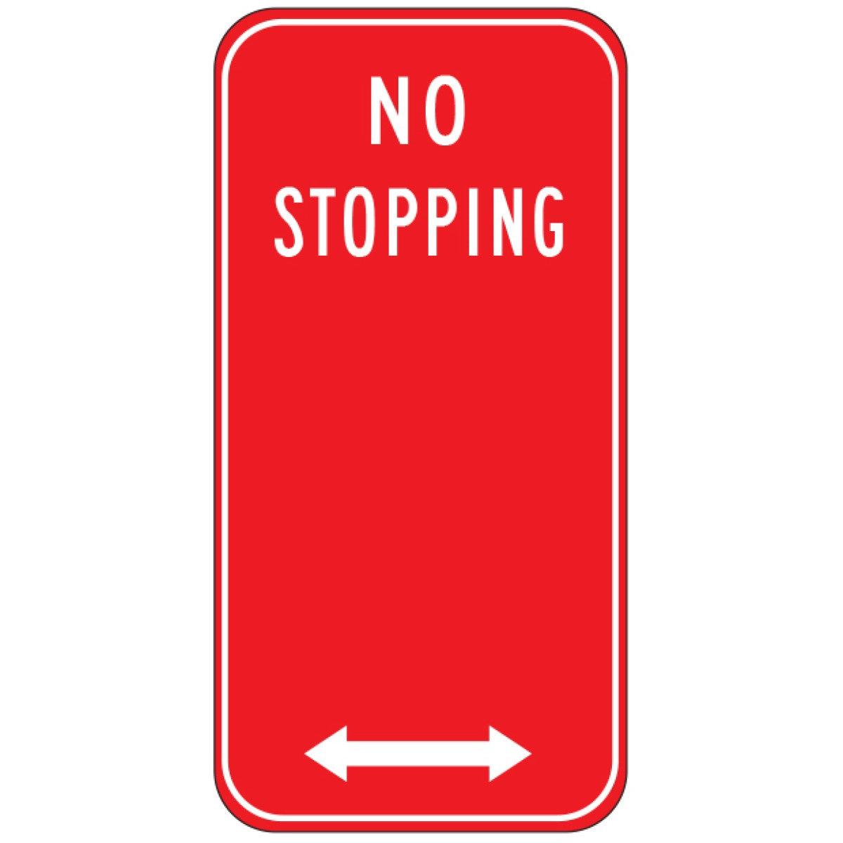 No Stopping Sign L&R