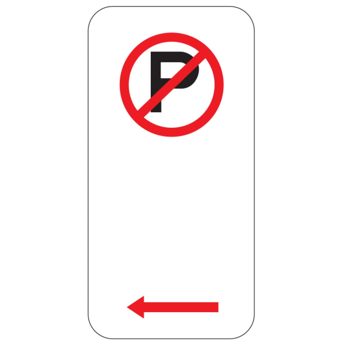 No Parking Sign Left