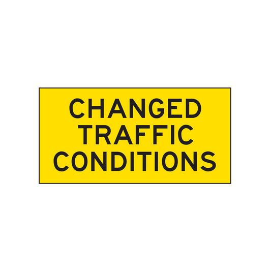 Warning: Changed Traffic Conditions Sign