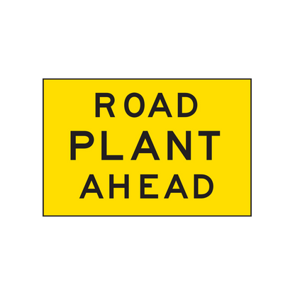 Warning: Road Plant Ahead Sign