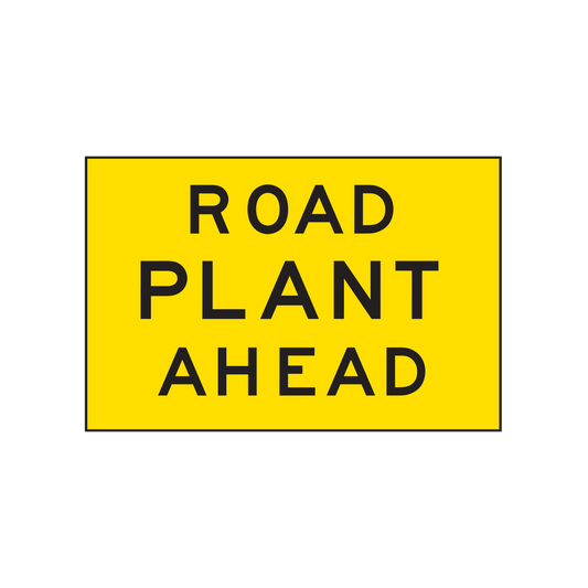 Warning: Road Plant Ahead Sign