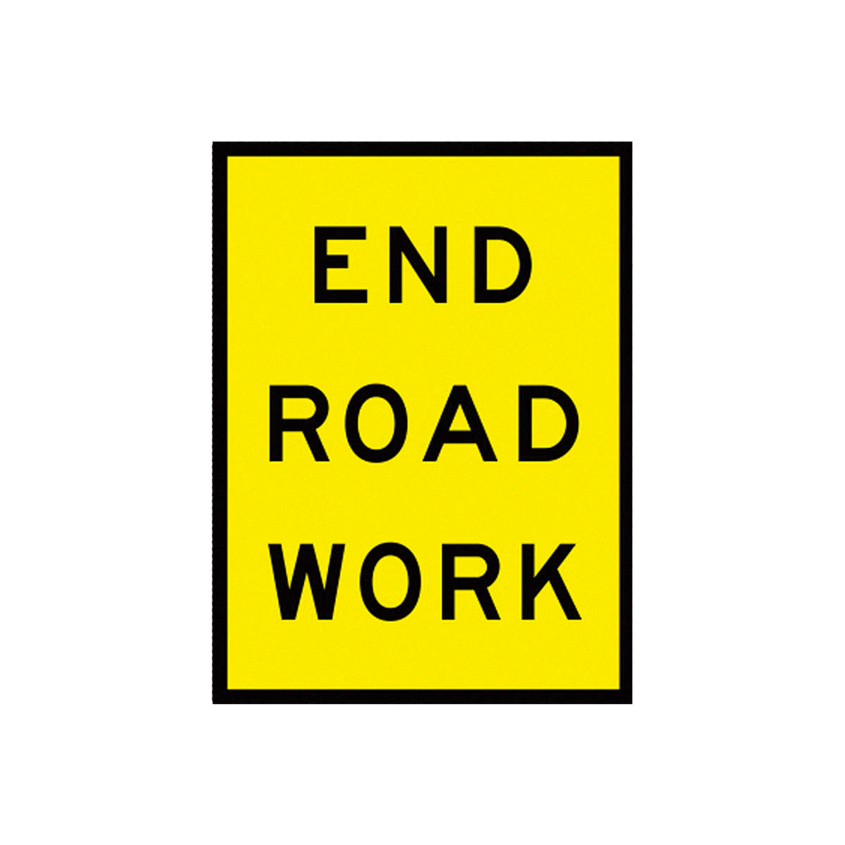 End Roadwork Sign