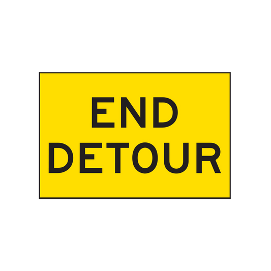 End Detour Sign