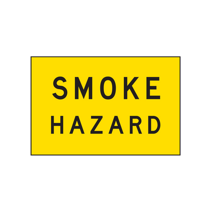 Warning: Smoke Hazard Sign