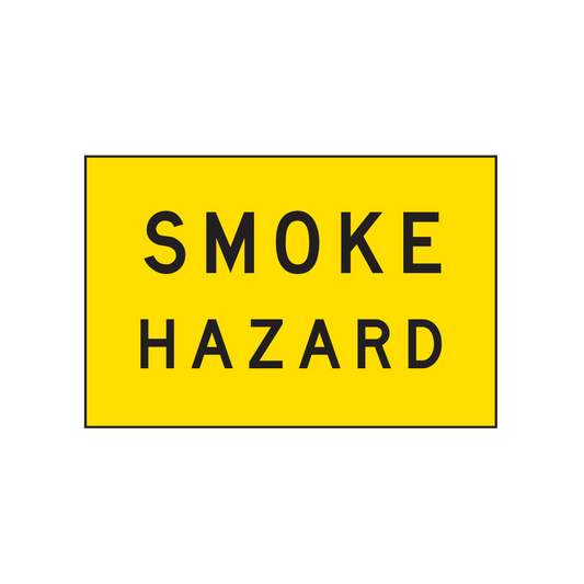 Warning: Smoke Hazard Sign