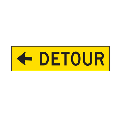 Detour Sign - Left