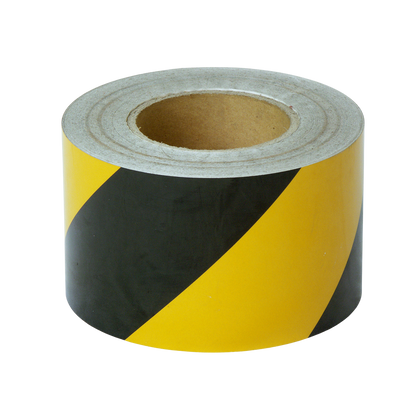 Reflective Zebra Barrier Tape - Yellow & Black