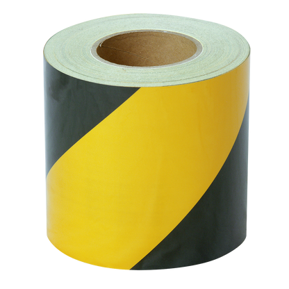 Reflective Zebra Barrier Tape - Yellow & Black