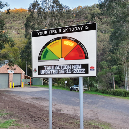 LED Fire Danger Rating Signs