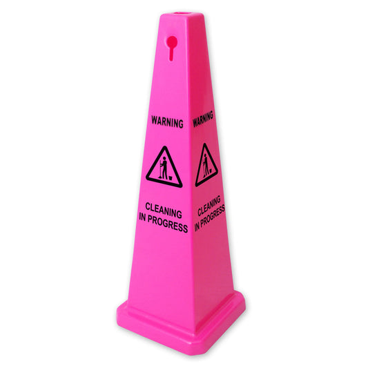 Warning: Cleaning In Progress Cone - Pink